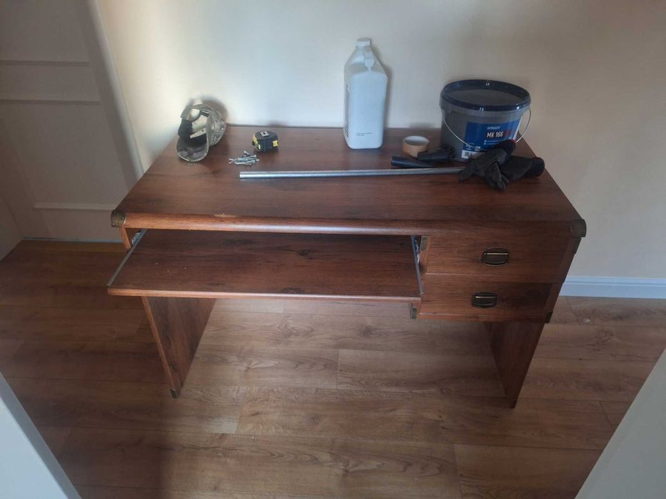 Biurko Gabinetowe w Stylu Antyczny Dąb 120 cm