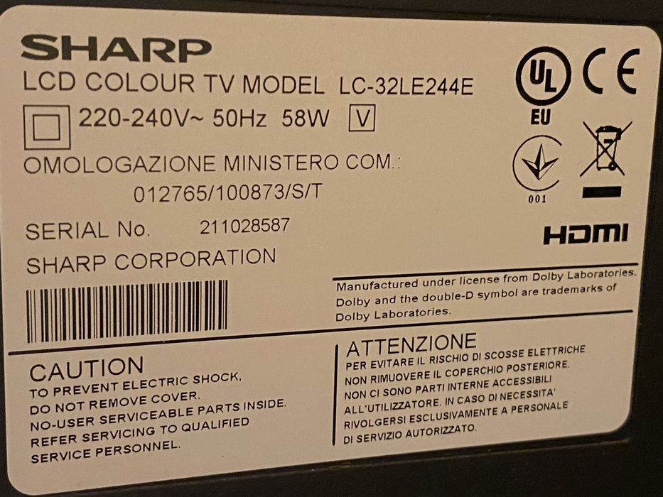 Telewizor sprzedam sharp LCD