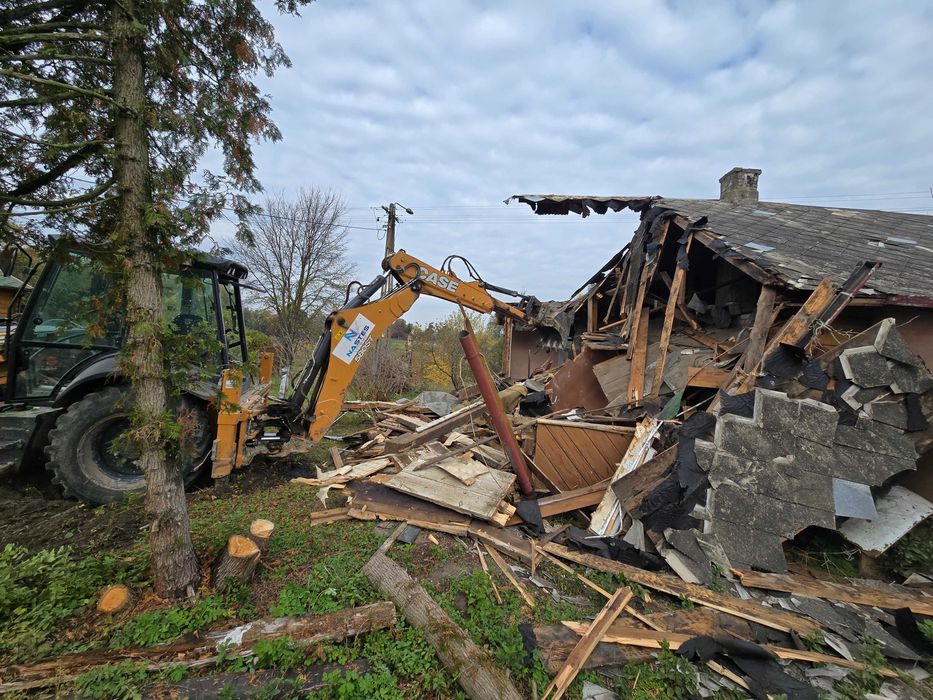 Koparko ładowarka Parczew Minikoparka Parczew Wykopy  Wywrotka