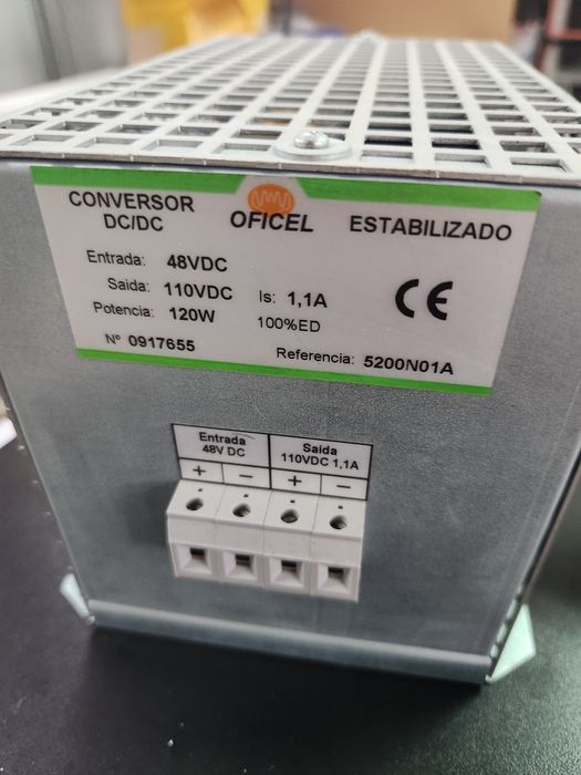 Conversor DC/DC Estabilizado Oficel 48V para 110V (120W)