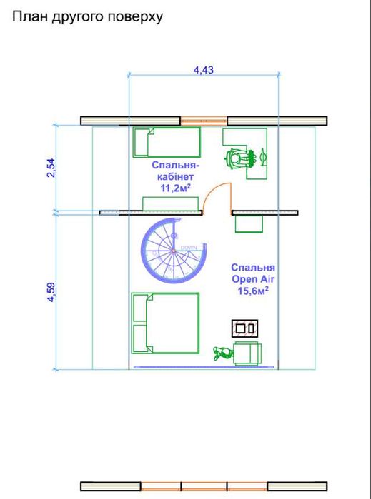 Домокомплект а-фрейм базова комплектація з фунтаментом на вашій землі