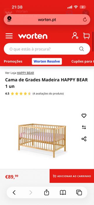 Berco infantil Bragança