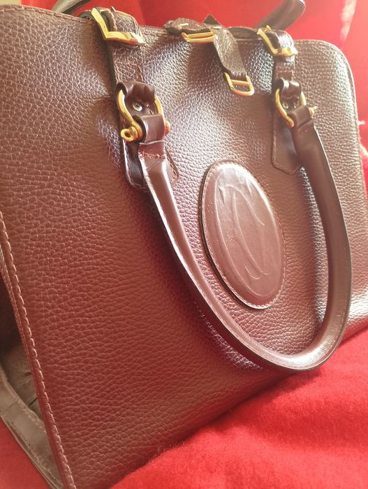 Сумочка Cartier (Paris) Модель: Must de Cartier, burgundy