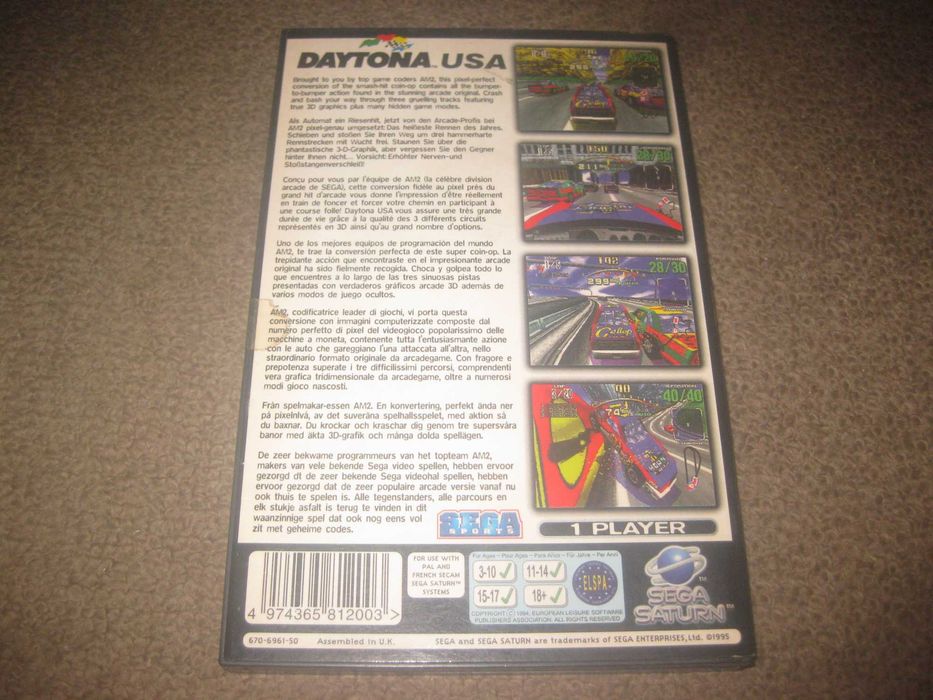 Jogo "Daytona USA" para Sega Saturn!
