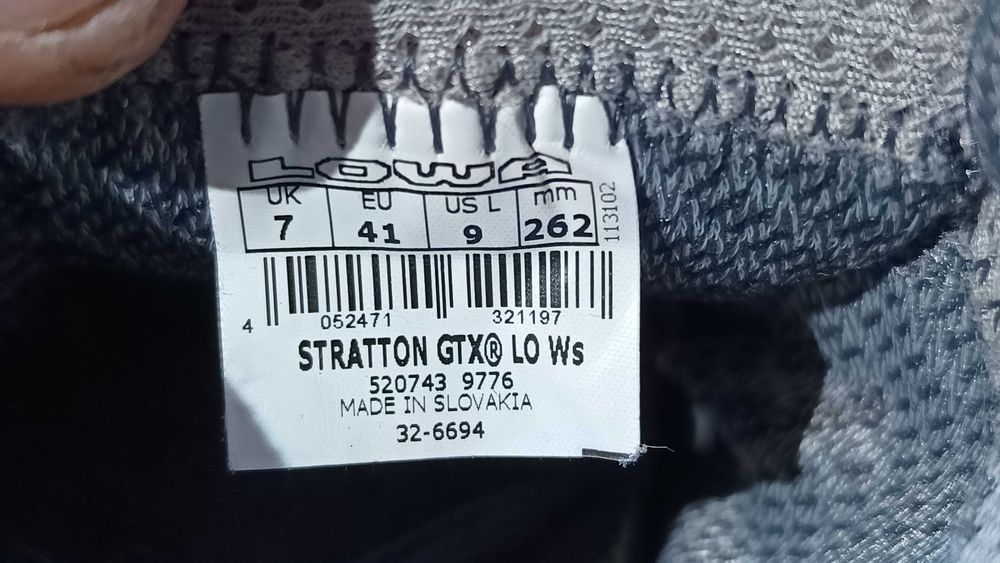 LOWA STRATTON GTX LO r.41 skóra Gore-Tex stan bardzo dobry
