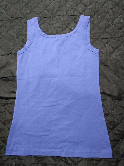 Top sportowy na ramiączkach niebieski bawełniany Esparto XS