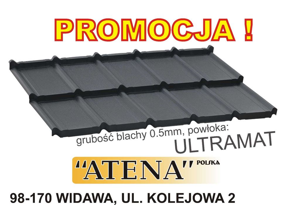 blacha MODUŁOWA blachodachówka 0,5mm ULTRAMAT ATENA WIDAWA