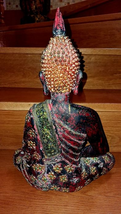 Decoração buda estatueta lindíssima 42 cm de altura