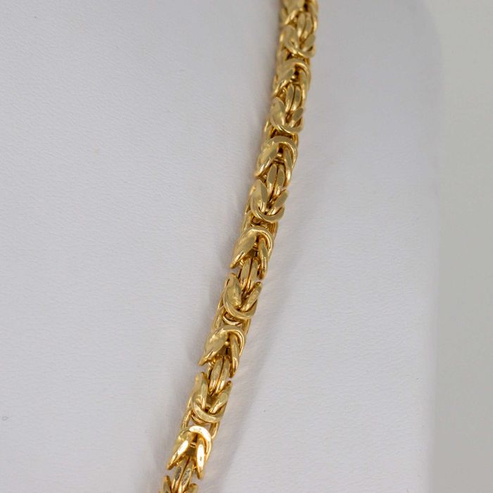 Złoty łańcuszek 585 27,59 gram 60cm 4,2mm Królewski dmuchany NOWY