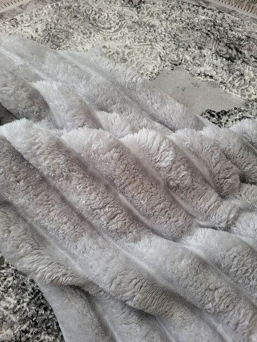 Плед шарпей.110×140 полоска 7 см