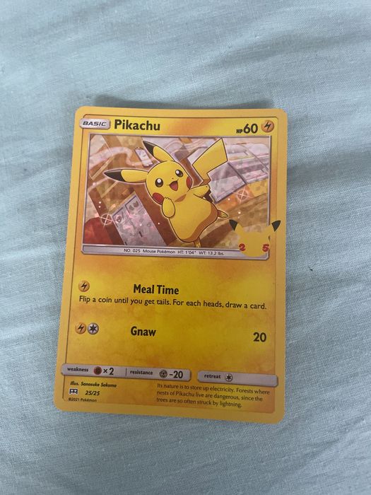 Karta pikachu 25/35 McDonald