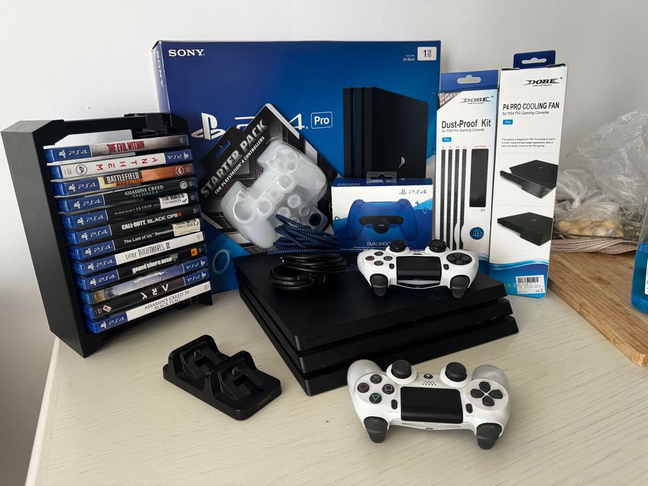 Play station 4 pro 1tb джойстик та ігри у подарунок ПС 4 про
