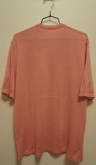 Bluzka ażur pudrowy róż 48 4 XL