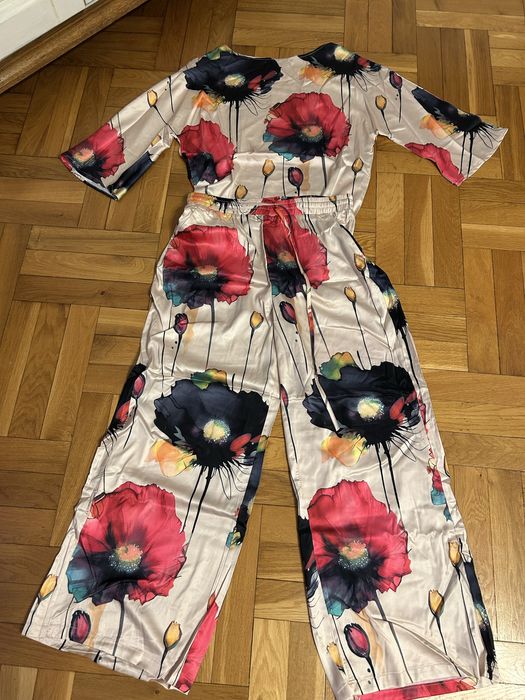 Komplet satynowy nowy