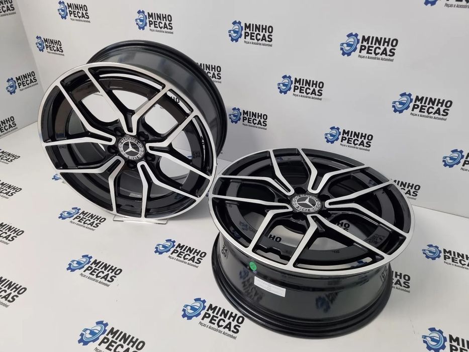 Jantes Mercedes Novo Class C e E AMG em 18 Preto Polido