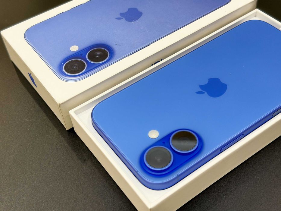 iPhone 16 128GB • 0 cykli • 100% BAT • RATY 0% • Niebieski • Gwarancja