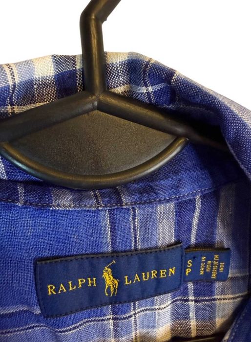 Koszula Ralph Lauren niebieska z logiem S