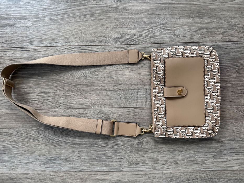 Torebka Skórzana Ralph Lauren Jamey 27 Listonoszka Jak Nowa!