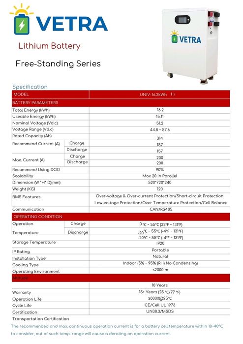 Baterias p/Paineis Solares 16.2kw + de 8.000 ciclos Fatura e Garantia