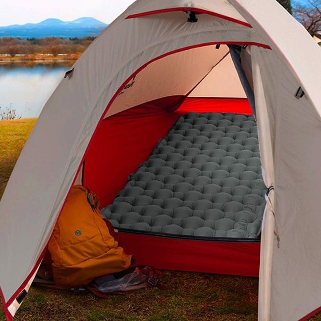 Надувний туристичний килимок Naturehike FC-10 — 195×59×6,5 см
