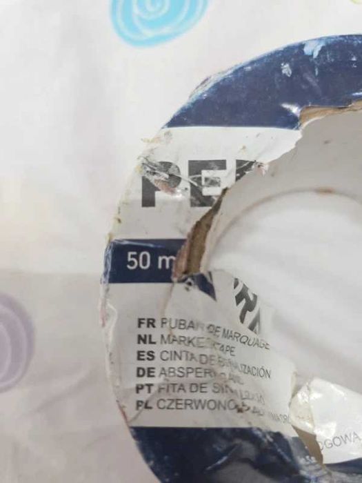fita de sinalização / sinalizadora vermelha e branca