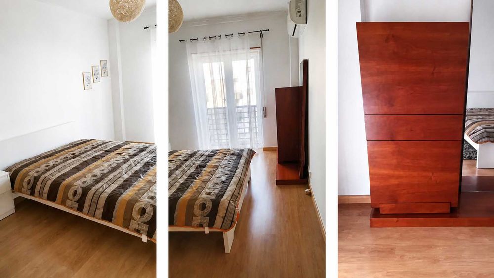 Quarto mobilado em Almada para estudante | A 1 min do Metro
