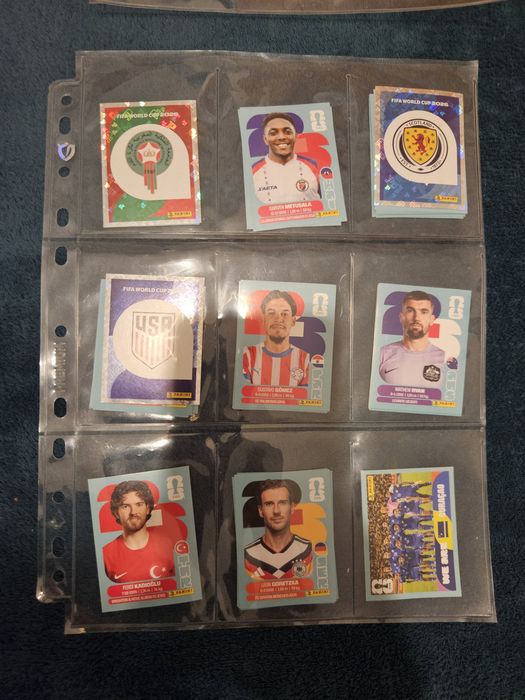 Figurinhas Panini Copa do Mundo 2026 — 181 repetidas | 0,30 € cada | Lote completo 50 €