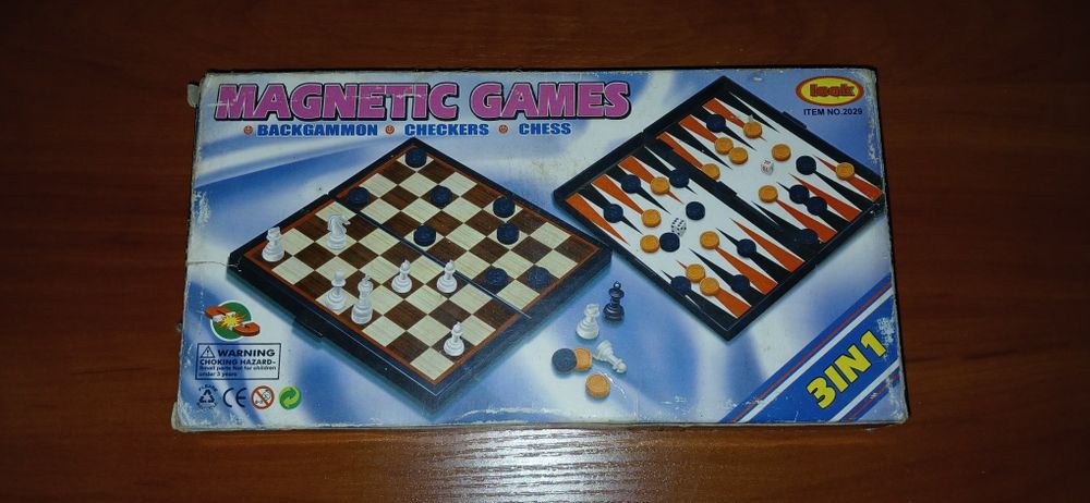 Нарды, шашки, шахматы на магнитах