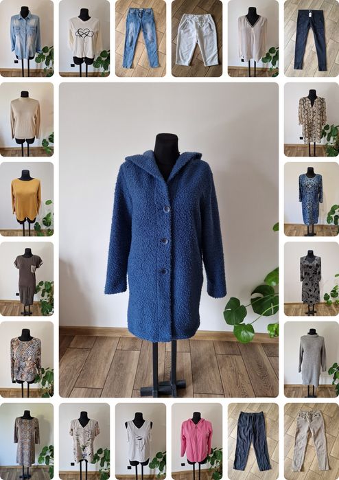 Duża paczka zestaw worek paka ubrań damskich L XL