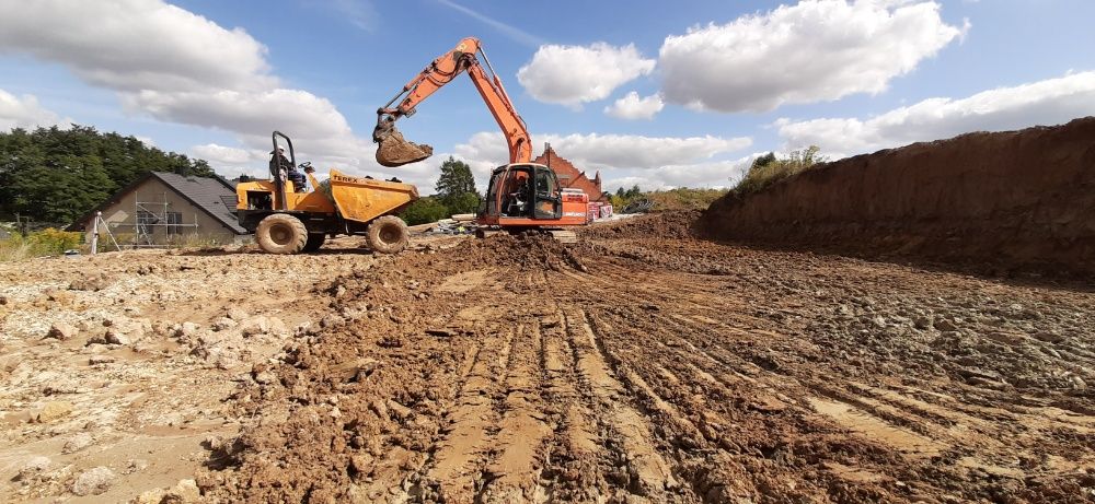 Usługi Roboty Koparką Gąsienicową Minikoparka Wynajem Wozidło Sprzedaż