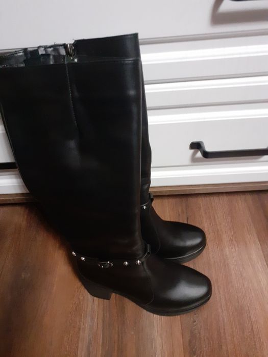 Сапоги  сапожки 40 натуральная кожа шкіра зимові