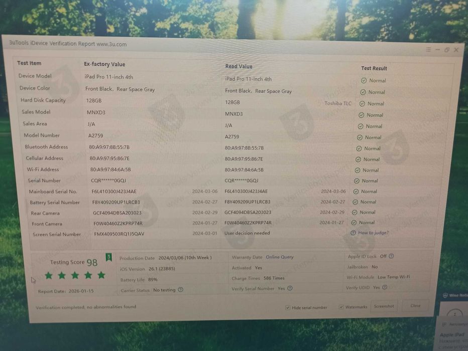 iPad Pro 11 (2022) M2 128GB