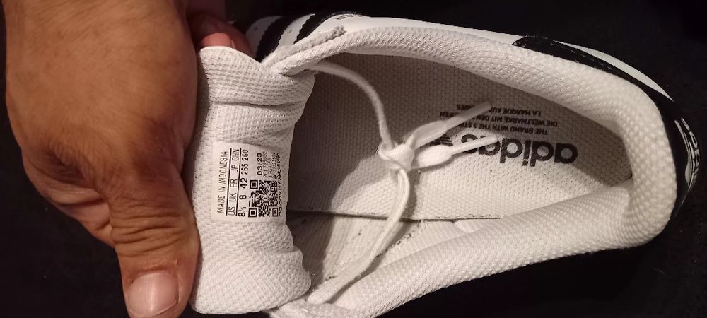 Adidas superstar 42.FR novas