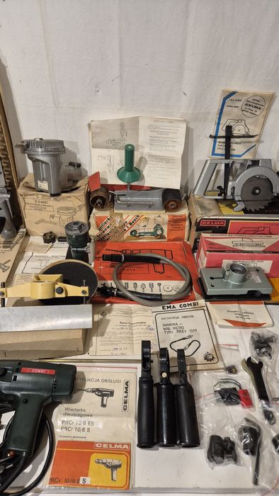 Wiertarka Celma PRCr 10/6 S zestaw fabrycznie nowy Unikat 30 przystawe