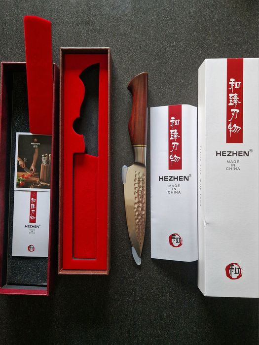 Нож HEZHEN 5 дюймов, 73 слоя, лезвие дамасск