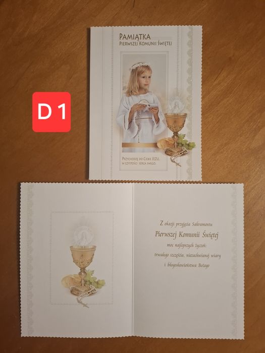 Kartka Pamiątka I Komunii Świętej