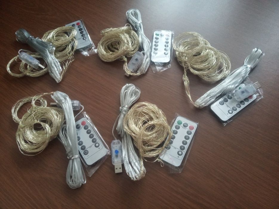 Гирлянда-штора 3*3 от павербанка или USB