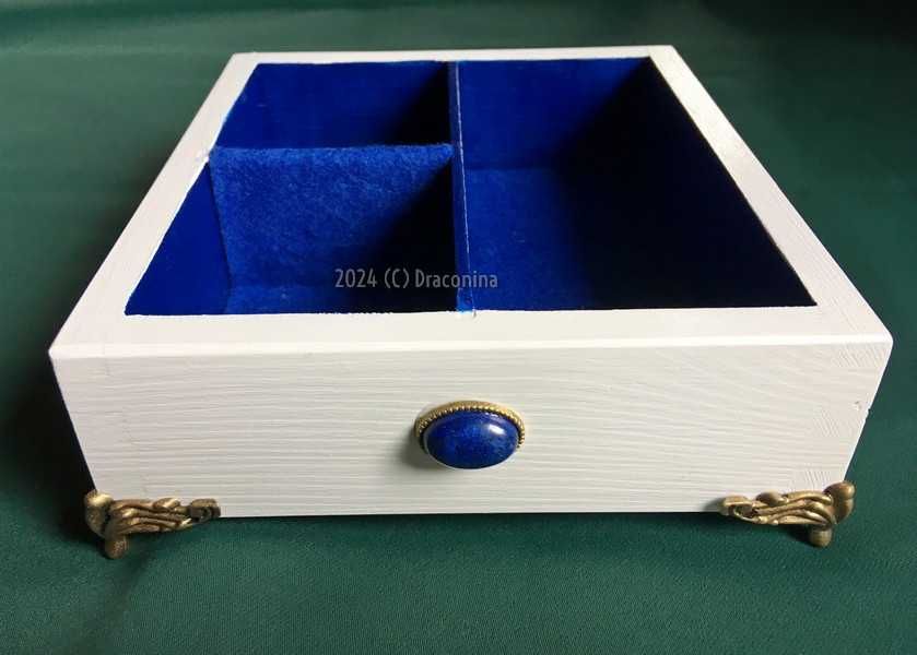 Organizer na różne małe rzeczy karty tarot lapis lazuli rękodzieło