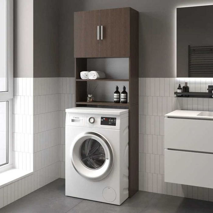 Тумба над стиральной машиной МП-006 с полками 640х1900х250 мм