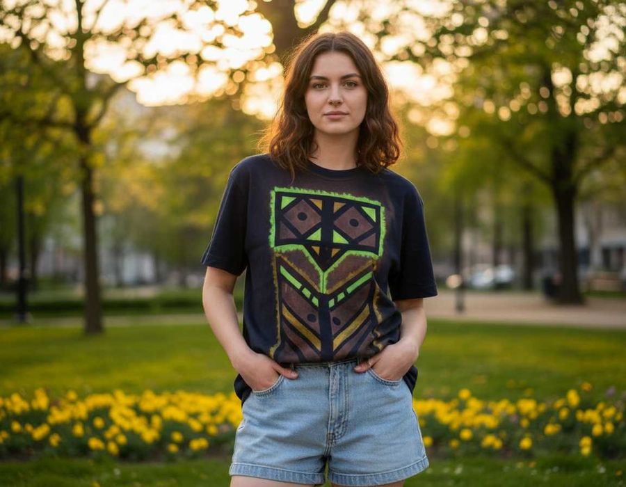 Жіночі футболки з ручним розписом, аніме кастом.