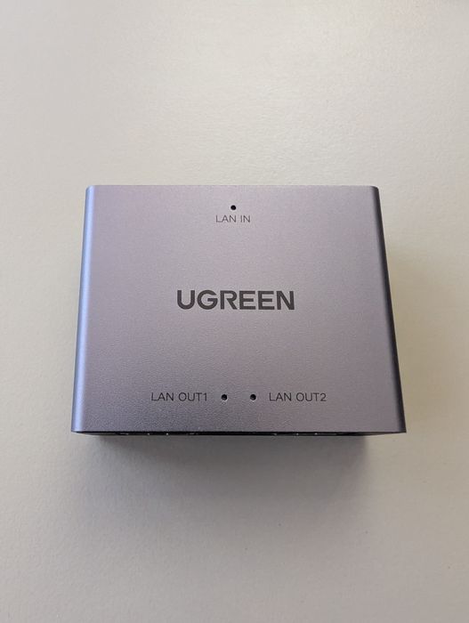 Ugreen rozgałęznik ethernet splitter 1Gbps + kable LAN CAT6