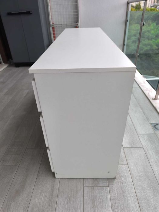Cómoda IKEA KULLEN 6 gavetas 140x40x72 – para reparação / DIY