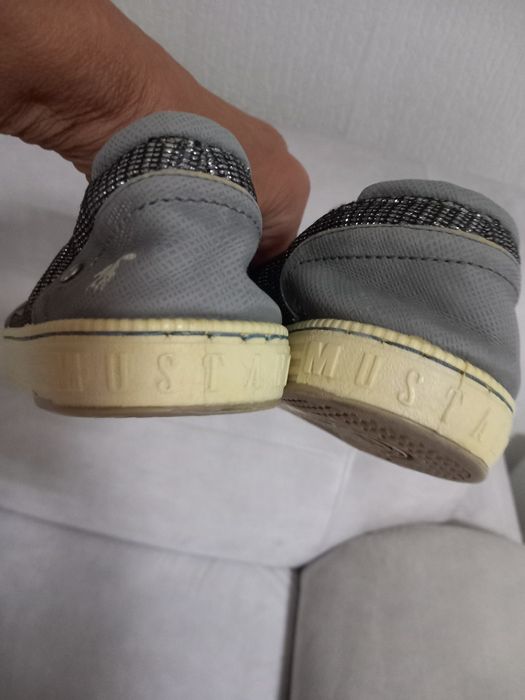 Tenisowki damskie srebrne Mustang