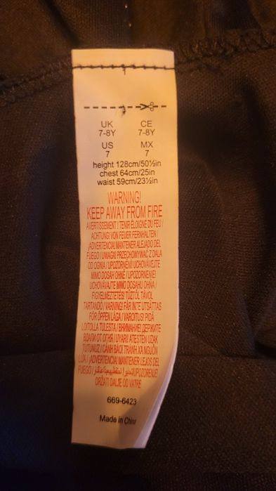 Strój ZORRO 7-8 lat