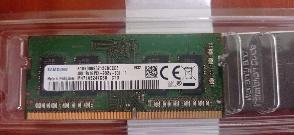 8 GB DDR4 2667 SODIMM (2x4)
