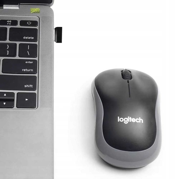 Mysz myszka bezprzewodowa Logitech M185 komputerowa optyczna szara