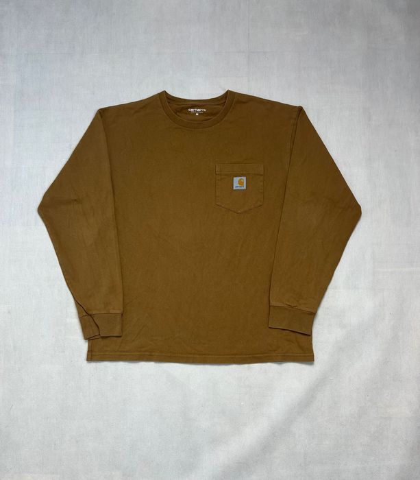 Longsleeve Carhartt brown pocket