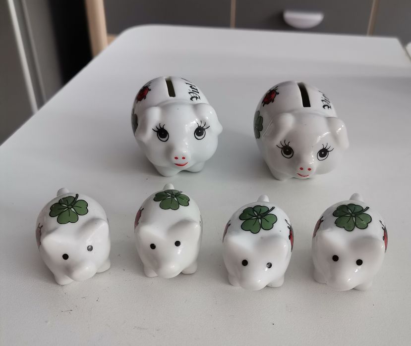 Ceramiczne figurki - 6 sztuk