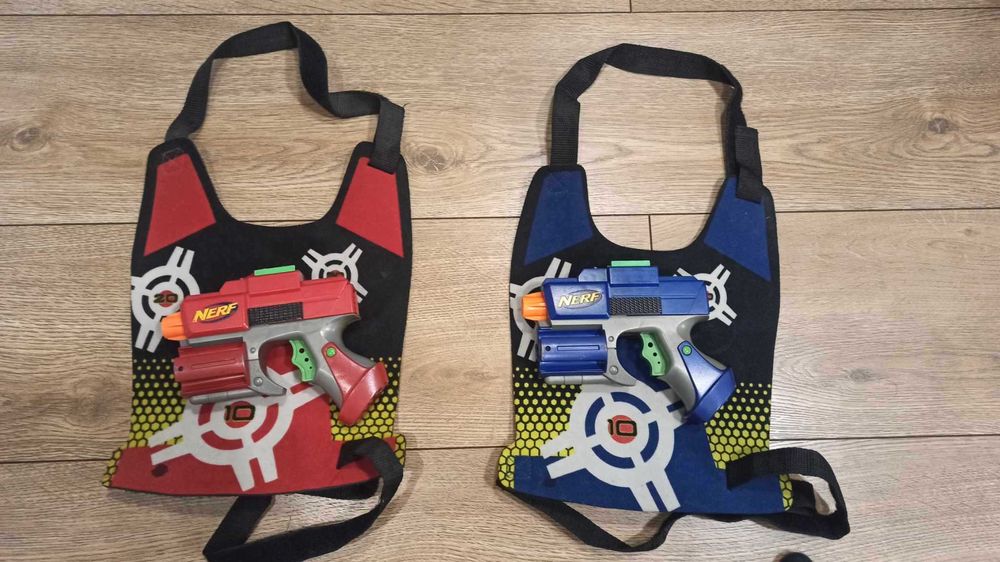 Nerf Pistolety wraz z kamizelkami