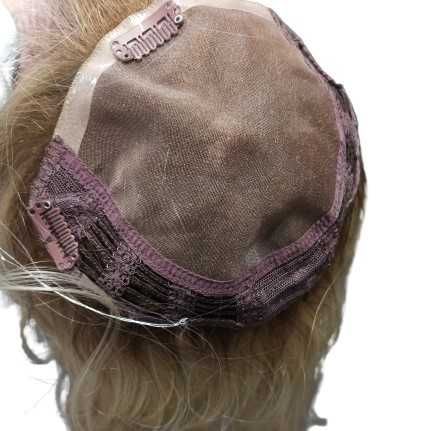 Topper , tupet Adelaide mono na mikroskórze z grzywką , falowany